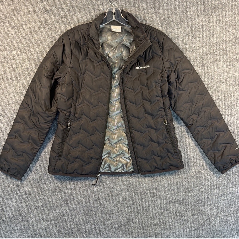 Womens Medium Jacket, Columbia, Black, Omni-Heat Down Quilted WK0259